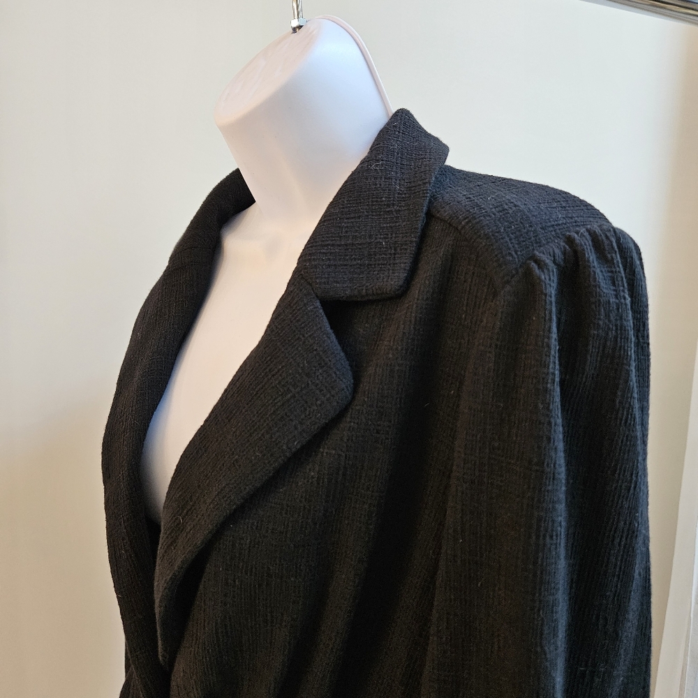 EUC Anthropologie Lexi Knit Black Blazer, Sz Small - Picture 7 of 11